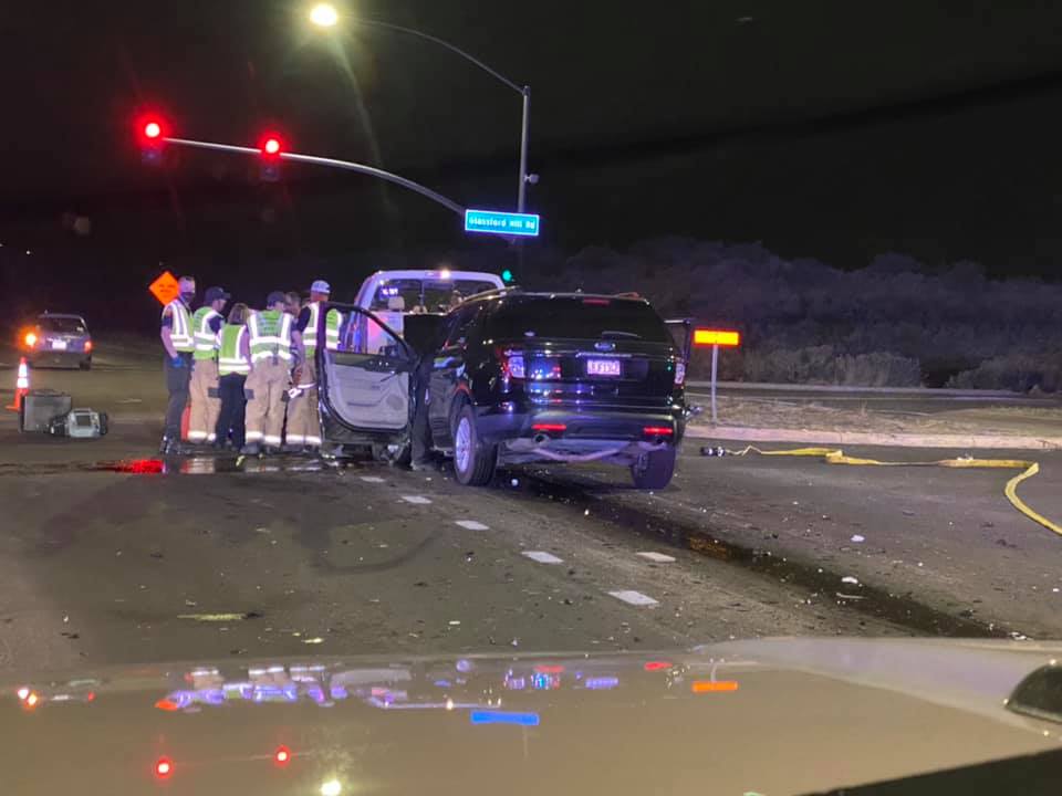 Central Arizona Fire Respond To Vehicle Accident Near Glassford Hill 