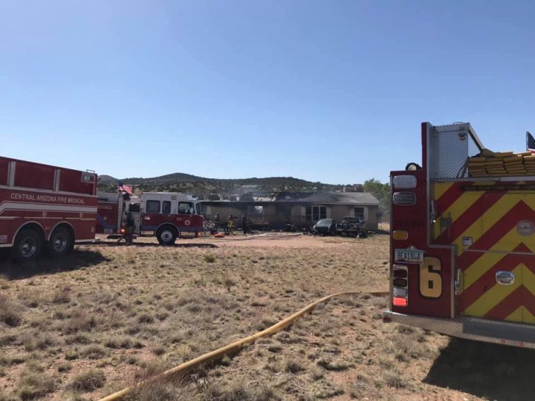 Central Arizona Fire respond to house fire near Chino Valley | MyRadioPlace