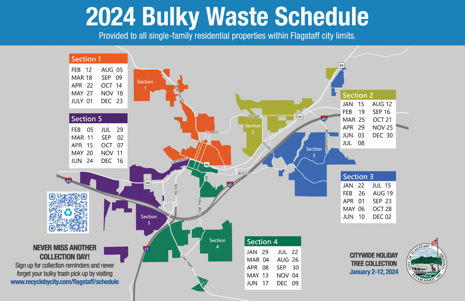 Flagstaff Bulky Waste Collection Schedule MyRadioPlace