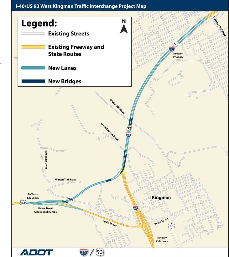 ADOT to begin work on new I-40/Highway-93 interchange near Kingman ...