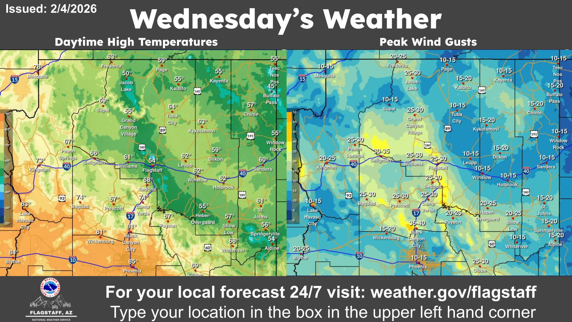 Weather Place Wednesday Weather and 4 Day Outlook | My Radio Place
