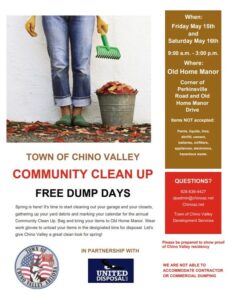 chino valley free dump days