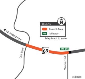 sr69 lee blvd walker rd map crop