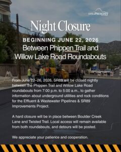 prescott highway89 closures